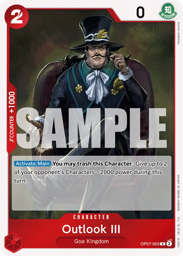 Carta Outlook III OP07-003