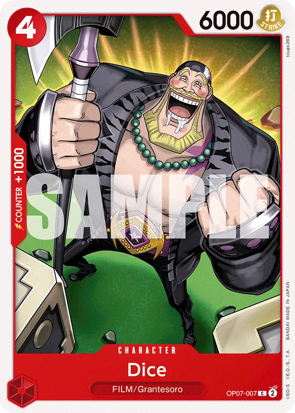 Carta Dice OP07-007