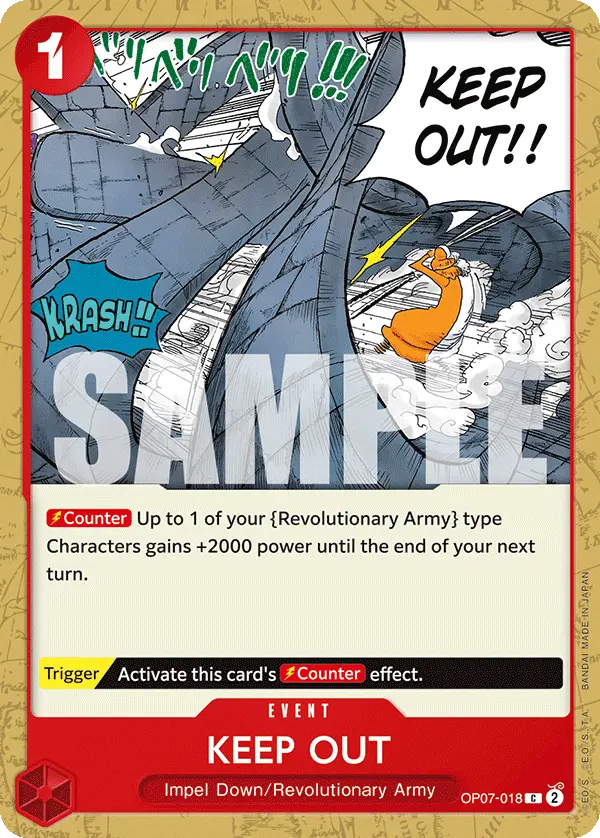 KEEP OUT OP07-018 card