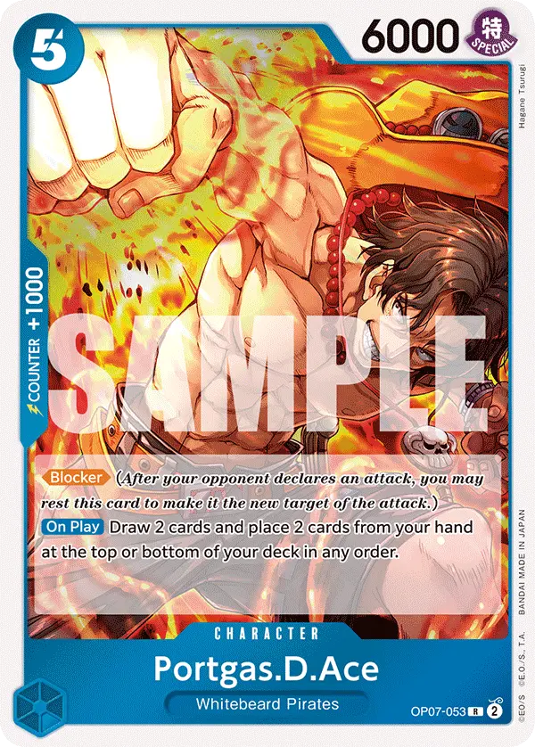 Carta Portgas.D.Ace OP07-053