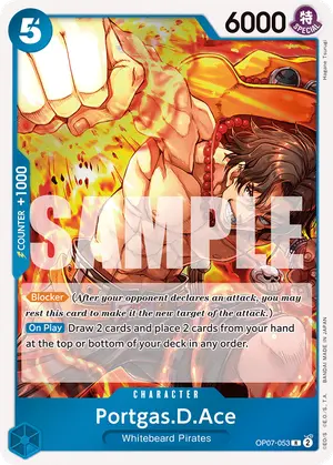 Carta Portgas.D.Ace OP07-053