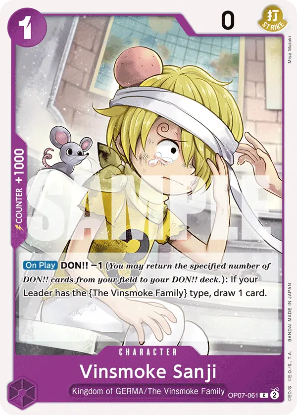 Carta Vinsmoke Sanji OP07-061