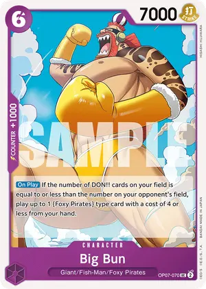 Carta Big Bun OP07-070