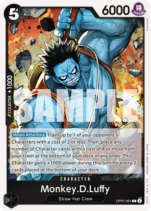 Carta Monkey.D.Luffy OP07-091