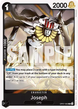 Carta Joseph OP07-092