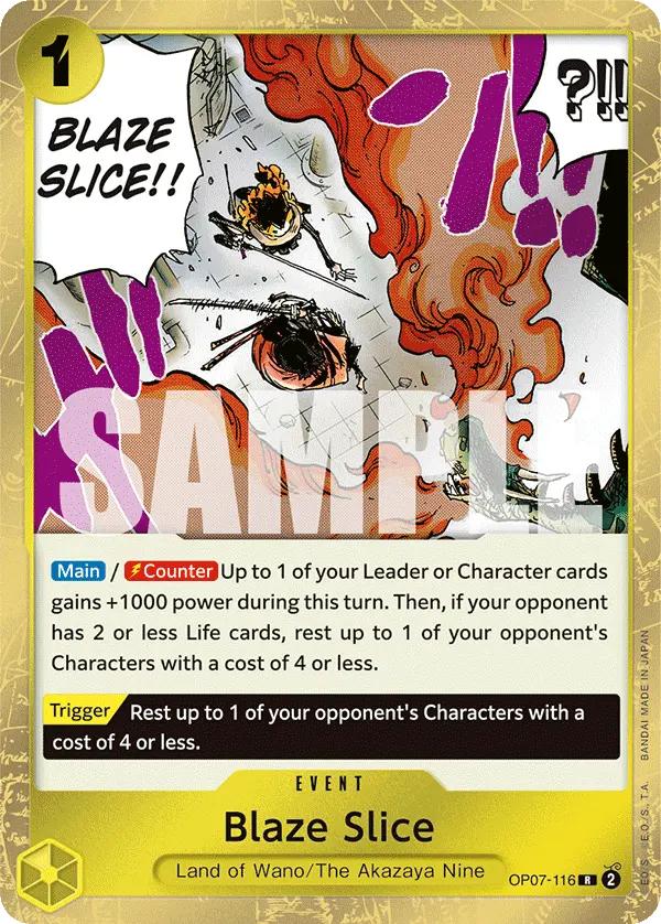 Blaze Slice OP07-116 card