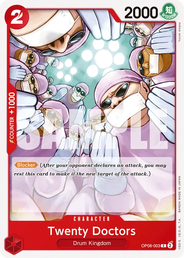 Carta Twenty Doctors OP08-003