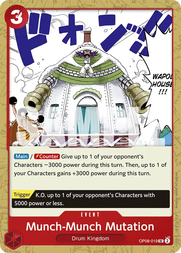 Carta Munch-Munch Mutation OP08-019