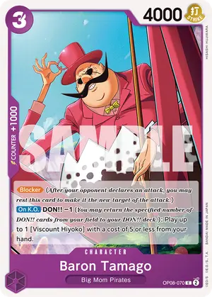 Carta Baron Tamago OP08-070