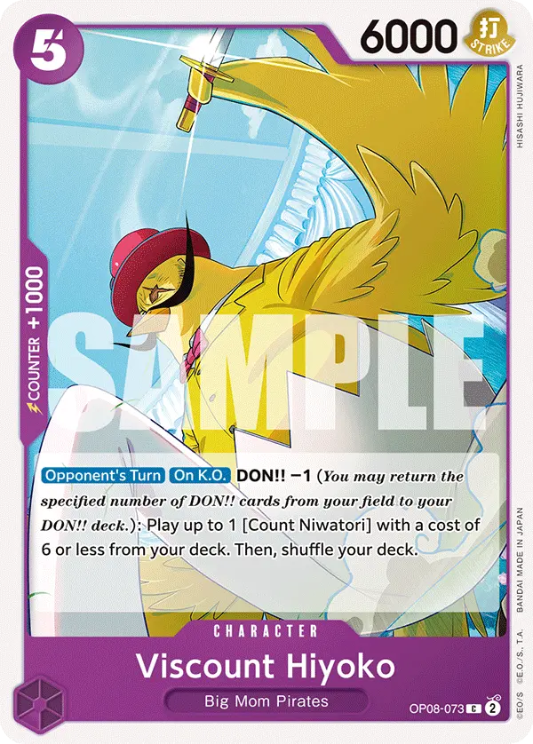 Viscount Hiyoko OP08-073 card
