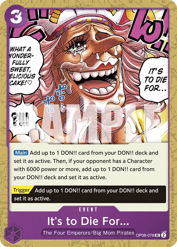 Carta It's to Die For... OP08-076