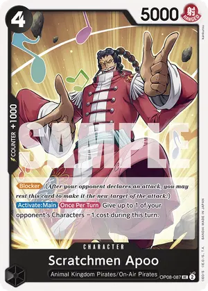 Carta Scratchmen Apoo OP08-087
