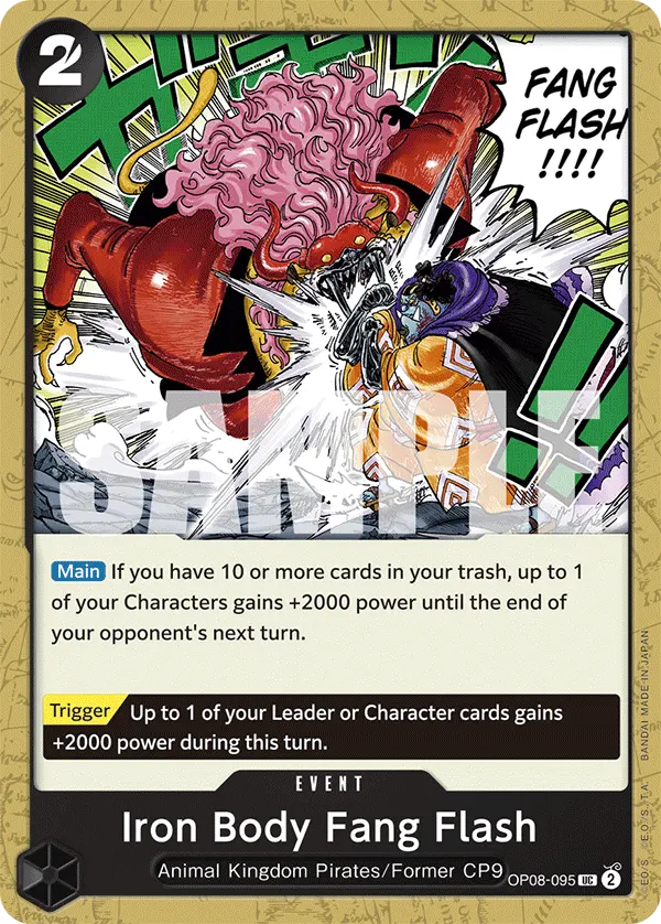 Carta Iron Body Fang Flash OP08-095