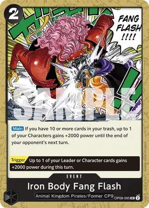 Carta Iron Body Fang Flash OP08-095