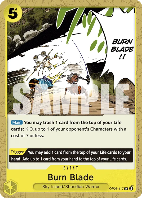 Carta Burn Blade OP08-117