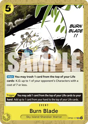 Carta Burn Blade OP08-117
