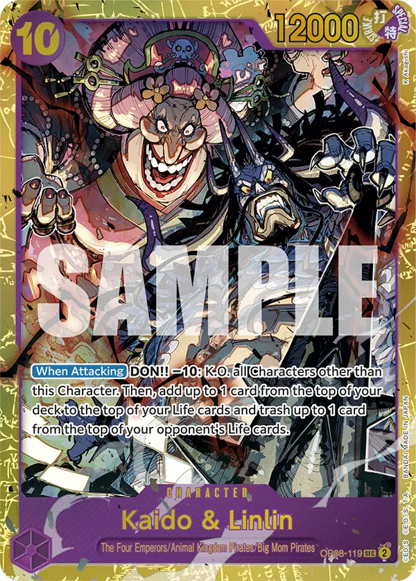 Kaido & Linlin OP08-119 card