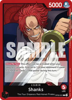 Carta Shanks OP09-001