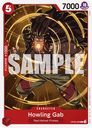 Carta Howling Gab OP09-006