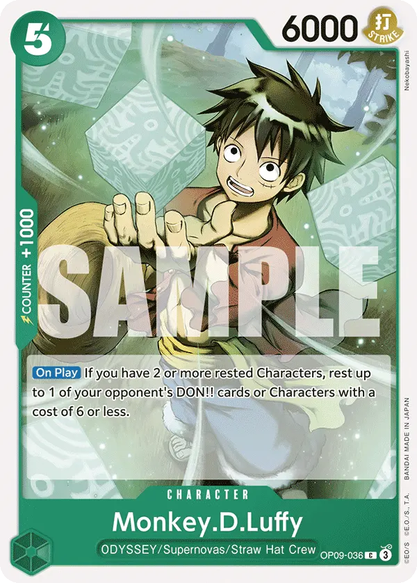 Carta Monkey.D.Luffy OP09-036