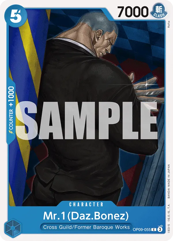 Mr.1(Daz.Bonez) OP09-055 card