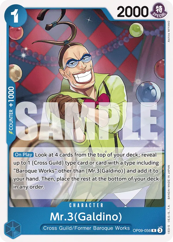Mr.3(Galdino) OP09-056 card