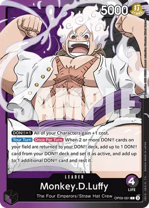 Carta Monkey.D.Luffy OP09-061