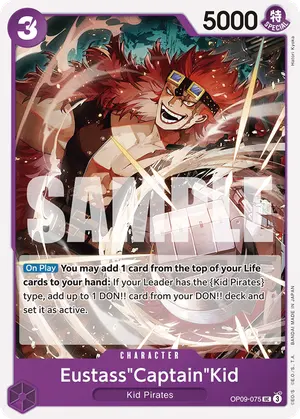 Carta Eustass"Captain"Kid OP09-075