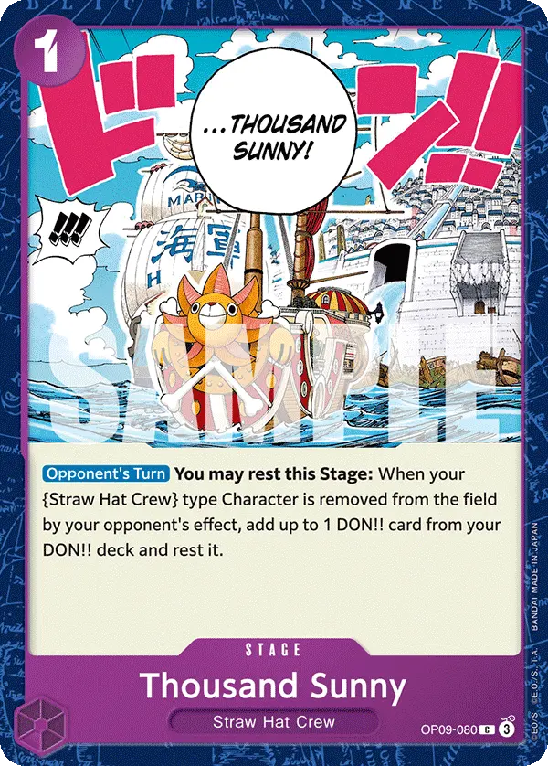 Carta Thousand Sunny OP09-080
