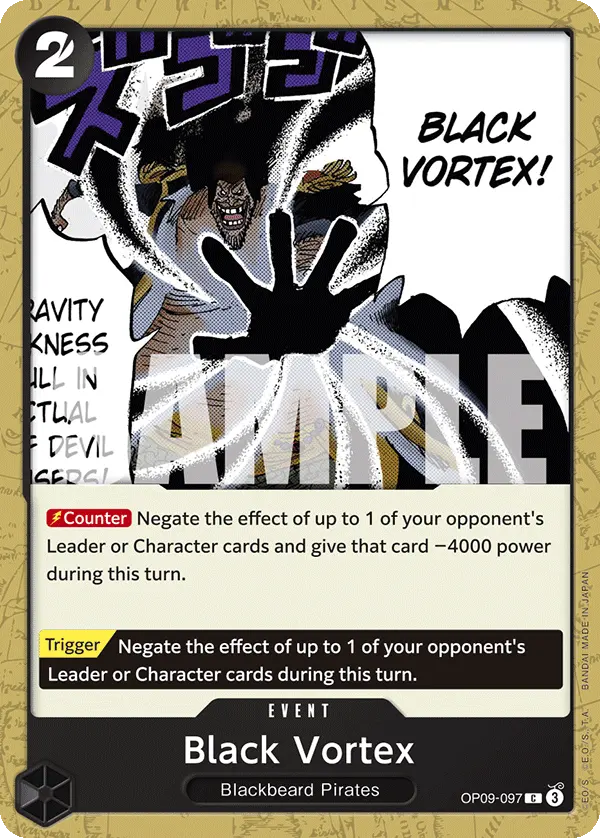 Black Vortex OP09-097 card