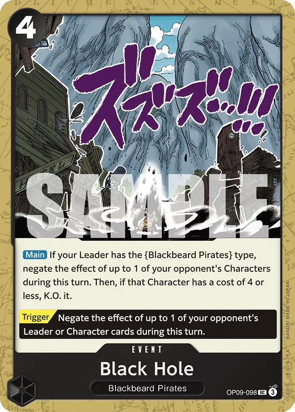 Black Hole OP09-098 card