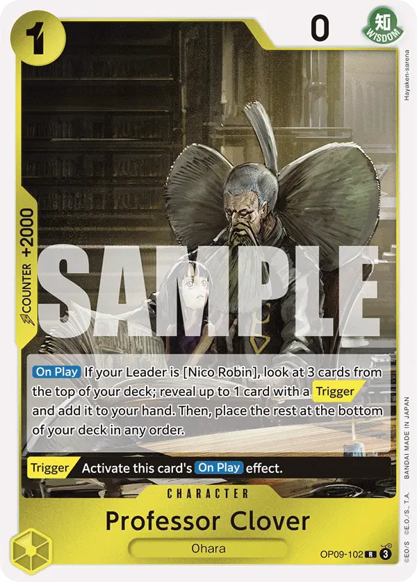 Carta Professor Clover OP09-102
