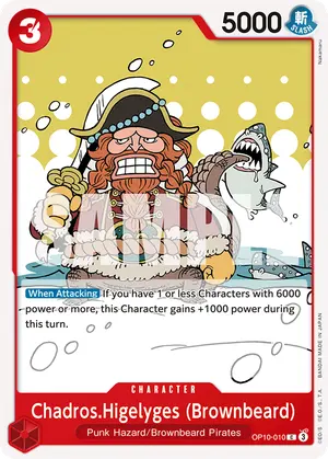 Carta Chadros.Higelyges (Brownbeard) OP10-010