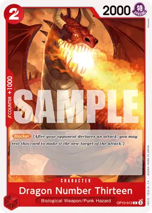 Carta Dragon Number Thirteen OP10-012