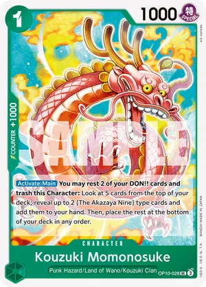 Carta Kouzuki Momonosuke OP10-028