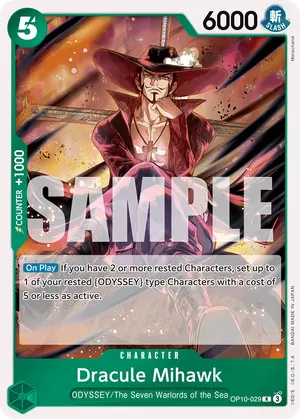 Carta Dracule Mihawk OP10-029