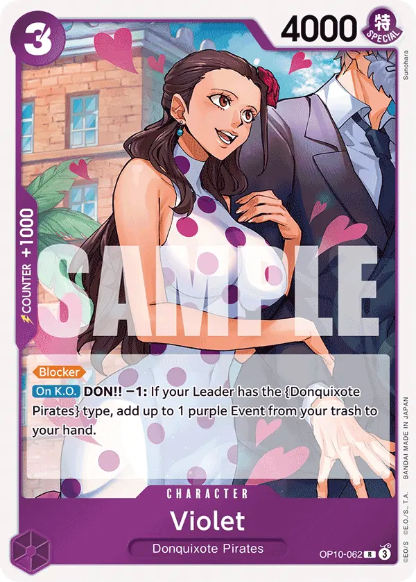 Violet OP10-062 card