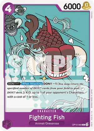 Carta Fighting Fish OP10-069