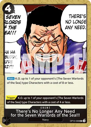 Carta There’s No Longer Any Need for the Seven Warlords of the Sea!!! OP10-096