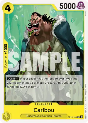 Carta Caribou OP10-104