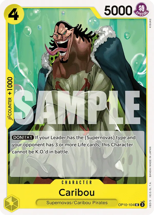 Carta Caribou OP10-104