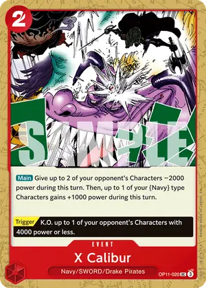 Carta X Calibur OP11-020