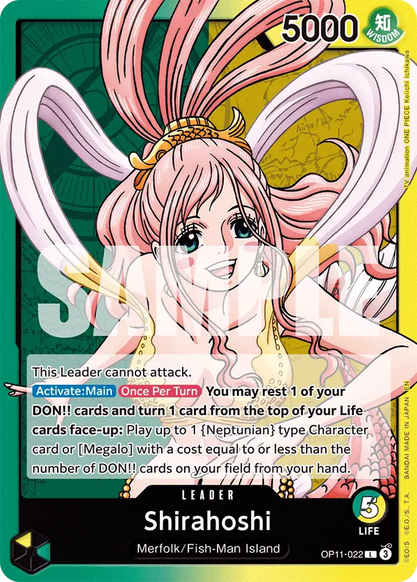Shirahoshi OP11-022 card