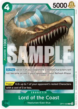 Carta Lord of the Coast OP11-028