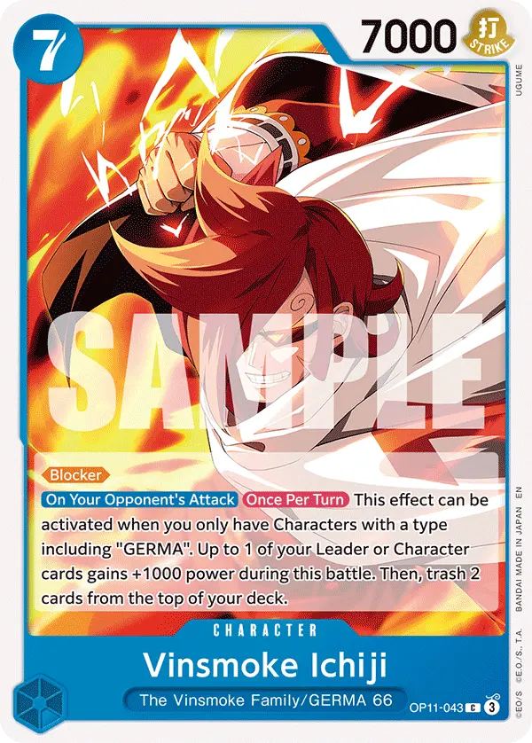 Carta Vinsmoke Ichiji OP11-043