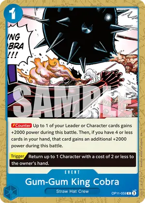 Carta Gum-Gum King Cobra OP11-059