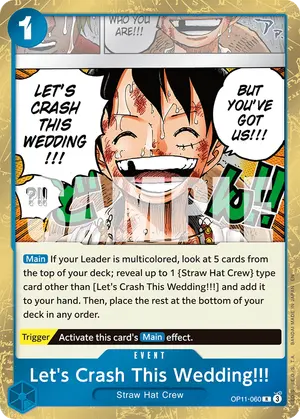 Carta Let's Crash This Wedding!!! OP11-060