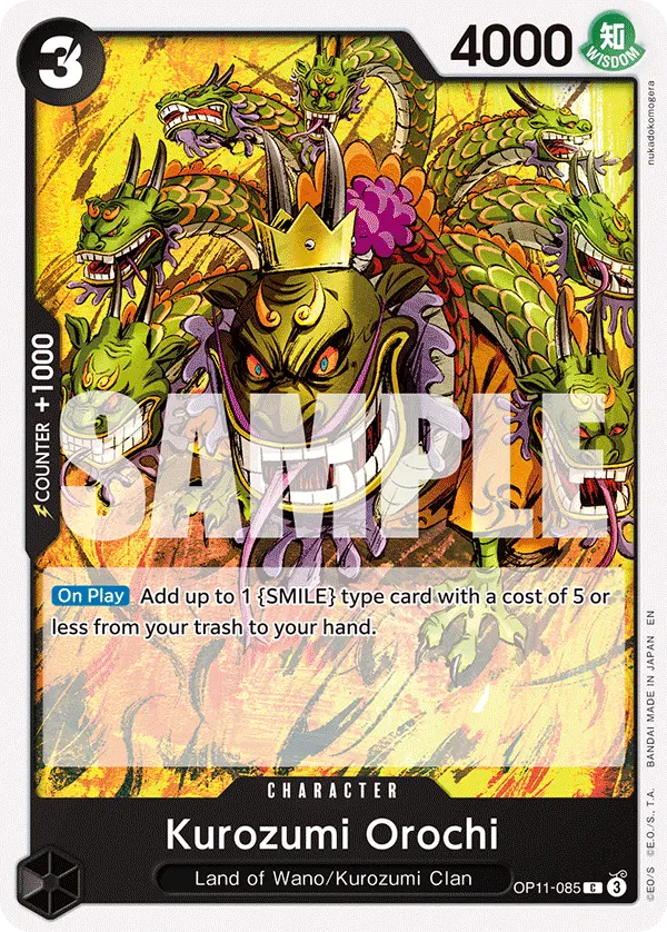 Kurozumi Orochi OP11-085 card