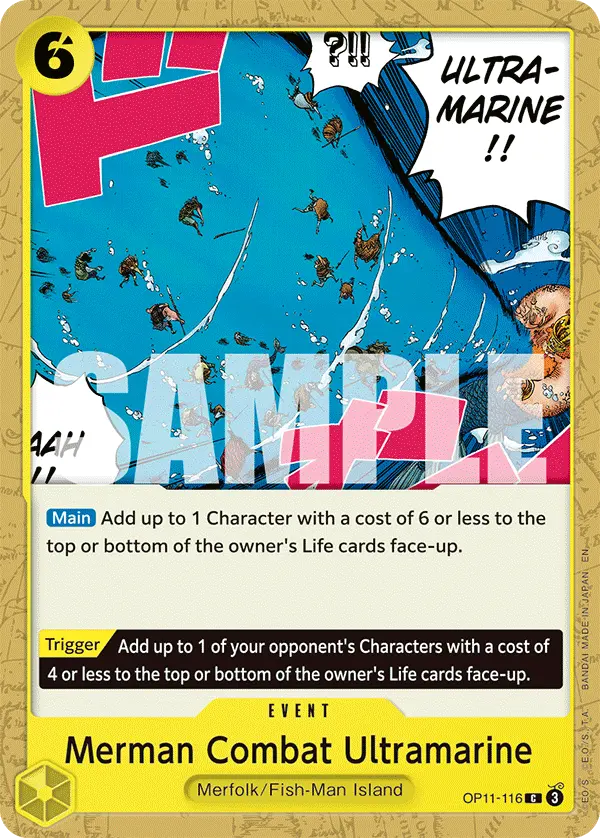 Merman Combat Ultramarine OP11-116 card