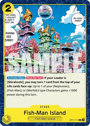 Carta Fish-Man Island OP11-117